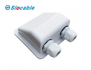 Slocable Vodoodporna ABS dvojna uvodnica za kabel za avtodome