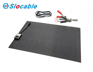 Slocable Portable Solar Panel Charger for Motorcycle Battery 18W