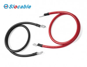 6 AWG Red and Black Battery Cable Wire 12 Inch for Car or Marine