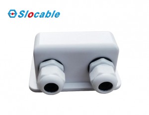 Slocable Waterproof ABS Solar Double Cable Entry Gland untuk RV