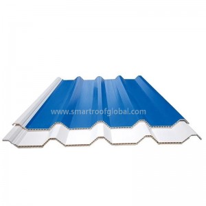 2020 New Style Pvc Resin Roofing Tile - PVC Hollow Roof Corrugated Plastic Roofing – Smartroof