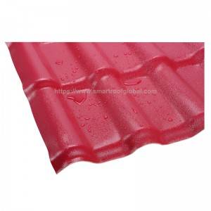 Red Color Synthetic Resin Roof Tile