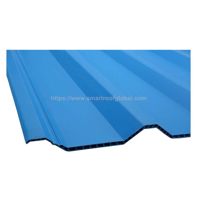 China wholesale Building Material - Smartroof PVC Anti Corrosion Sound Insulation Hollow Roof – Smartroof detail pictures
