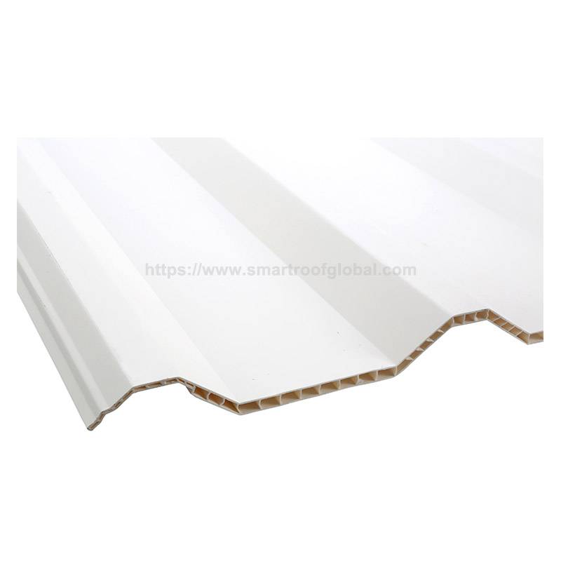 China wholesale Building Material - Smartroof PVC Anti Corrosion Sound Insulation Hollow Roof – Smartroof detail pictures