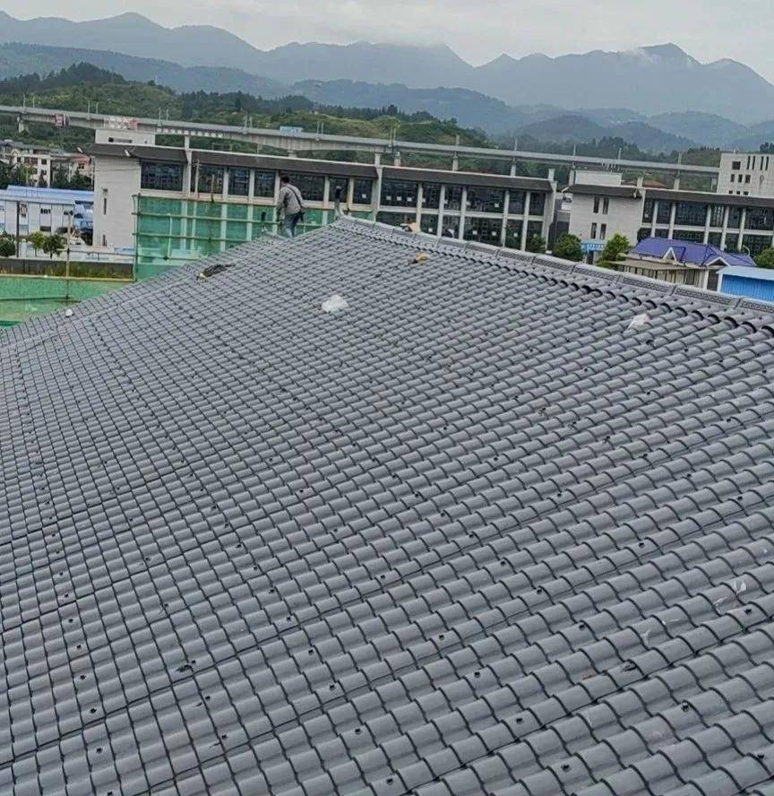 Application of PVC resin tile in Countryside