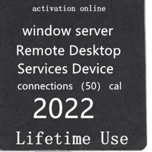 Online Download Key For MS Server 2022 Win Server 2022 Remote desktop Server Device Connections 50 Cal