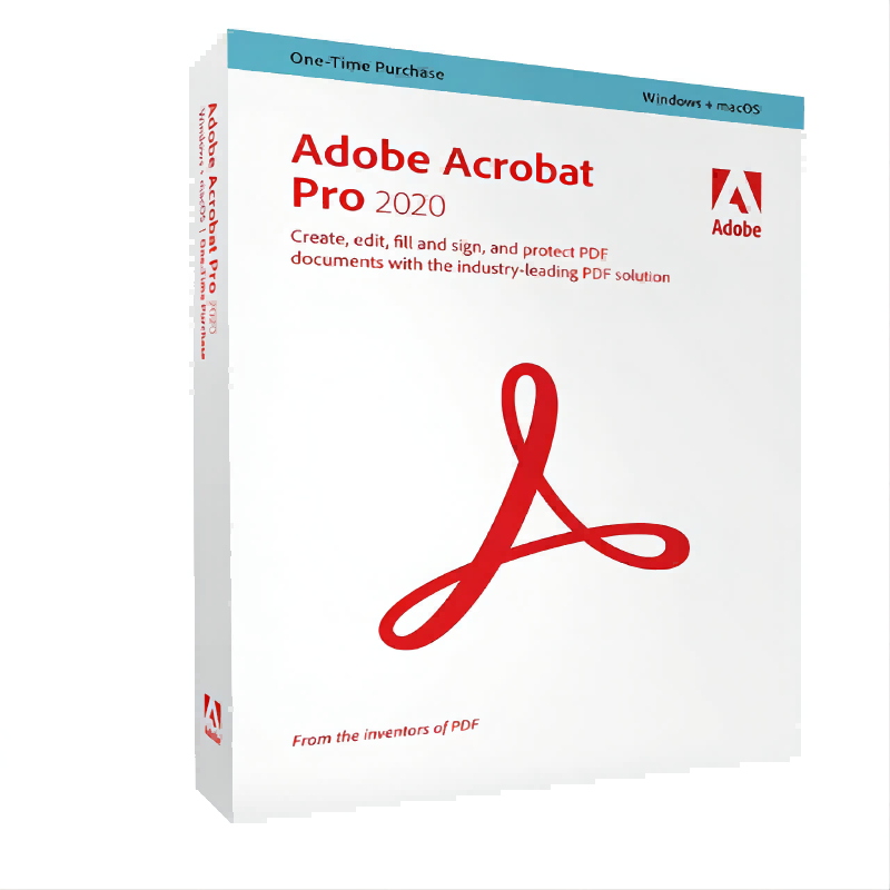 Adobe Acrobat Pro 2020 for Windows lifetime  license 1 pc