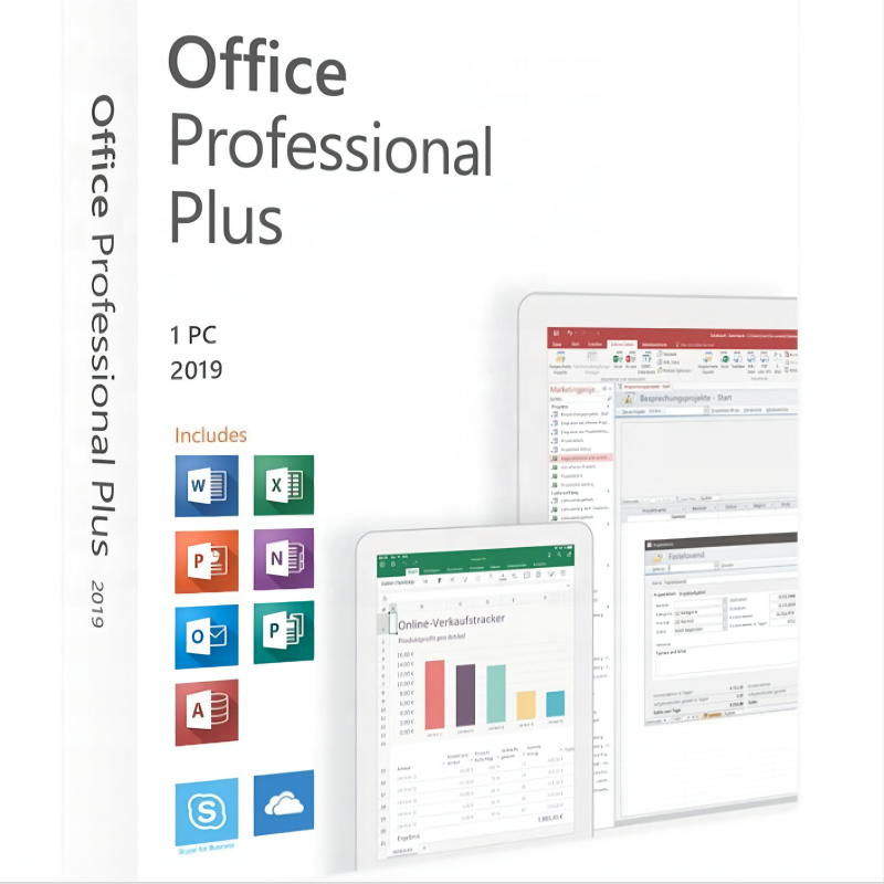 Microsoft Office 2019Professional  Plus Box DVD 1 PC (1)