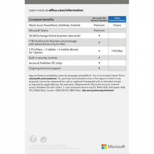 Microsoft Office Home and Business 2021 for PC/MAC Download Activate