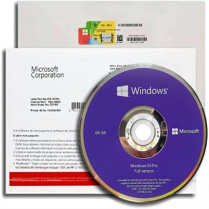 Microsoft Windows 10 Pro 64bit Edition OEM DVD Package