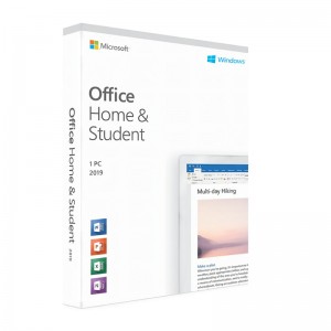Поўная версія сапраўднага ліцэнзійнага ключа актывацыі Microsoft Office 2019 Home and Student для 1 ПК