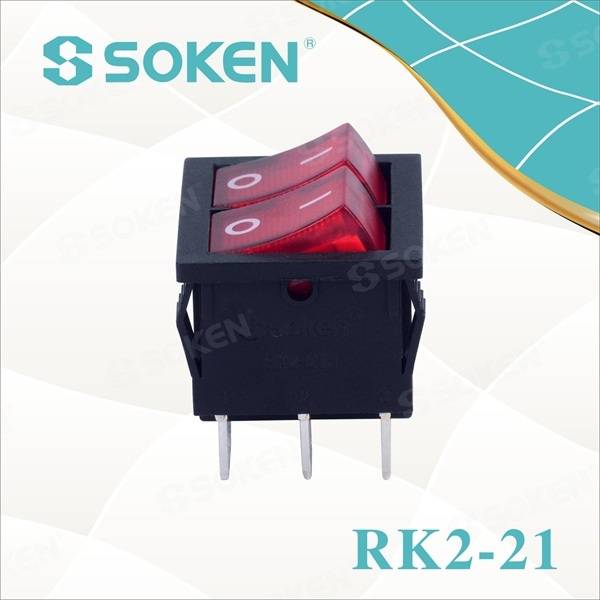 Best Price on Rocker Switch Hy12 -
 Double Spst Rocker Switch – Master Soken Electrical