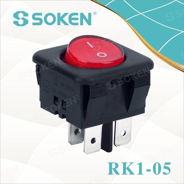 OEM China Ip67 Waterproof Indicator Light -
 Dpdt Round Rocker Switch – Master Soken Electrical