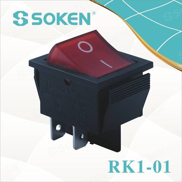 High Quality Illuminated Membrane Switch -
 Dpst Light Rocker Switch with 4 Pins – Master Soken Electrical