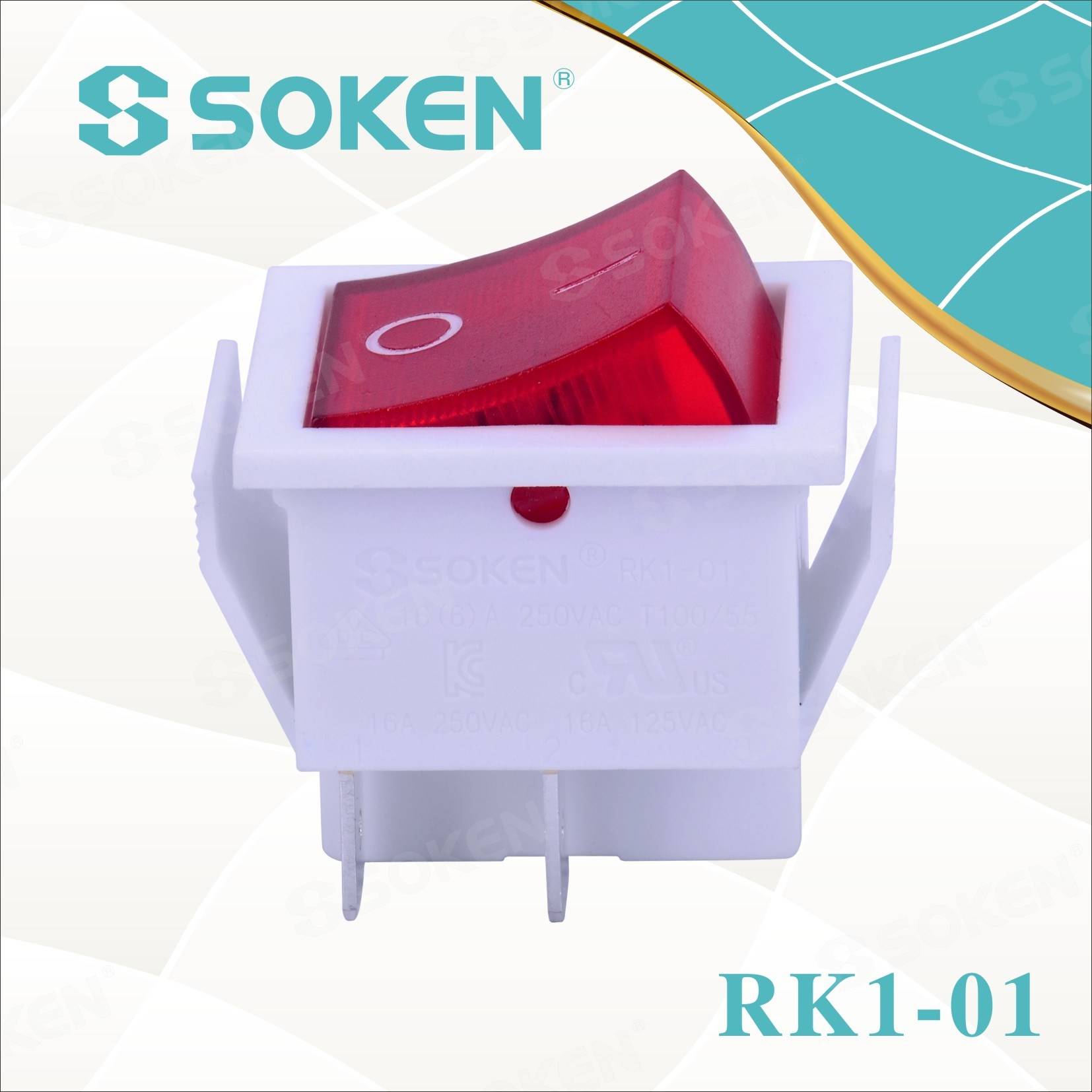 factory Outlets for 5 Position Selector Switch -
 Illuminated on off Rocker Switch 4 Pins – Master Soken Electrical