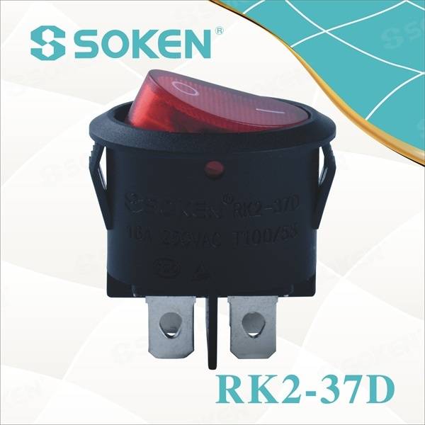 Factory making China Kcd4 on off Red 220V Green LED Waterproof Rocker Switch