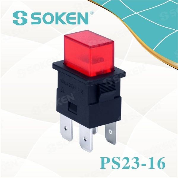 100% Original Factory Micro Switch -
 Power Switch Self-Locking/Reset Push Button Switch T125/55 – Master Soken Electrical
