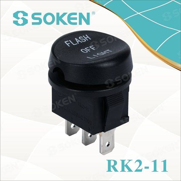 Wholesale OEM Small Cap Piano Switch -
 RoHS UL on off on Micro Rocker Switch 6A 250V – Master Soken Electrical