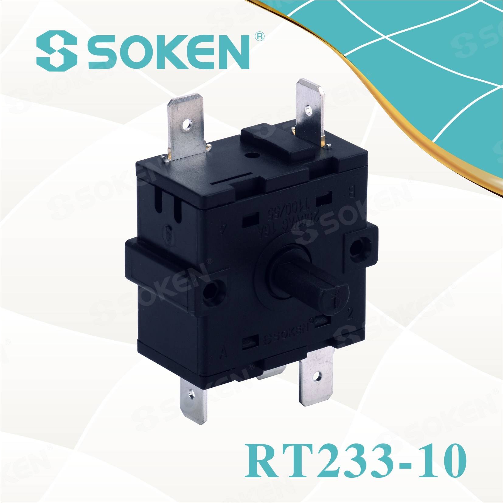 One of Hottest for Rocker Switch 12v -
 Soken 4 Position Cooker Rotary Switch – Master Soken Electrical