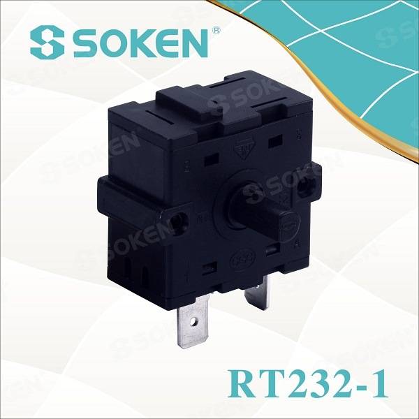 Factory Supply Keys Button Switches -
 Soken 4 Position Rotary Switch for Oven Rt232-1 – Master Soken Electrical