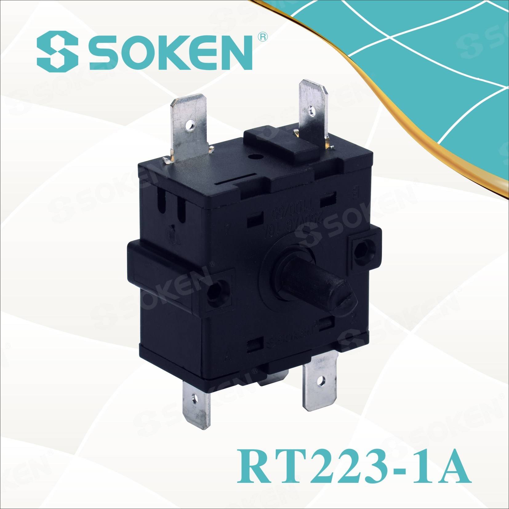 Wholesale OEM/ODM 3pin Boat Switch -
 Soken 4 Position Rotary Switch – Master Soken Electrical
