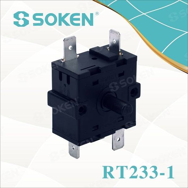 OEM Manufacturer Led Multi Color Bar Light -
 Soken Breams 4 Position Rotary Cam Switch 16A 250V Rt233-1 – Master Soken Electrical