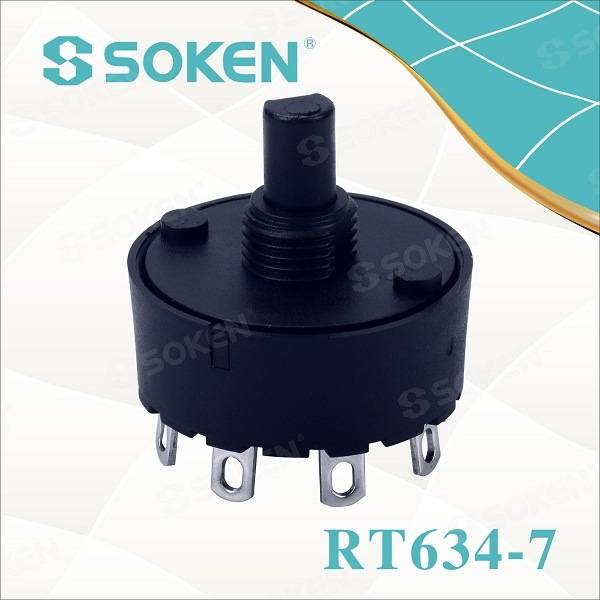 Top Quality Industrial Surface Switch -
 Soken Juicer Rotary Switch 2-8 Position 6 (4) a T85 – Master Soken Electrical