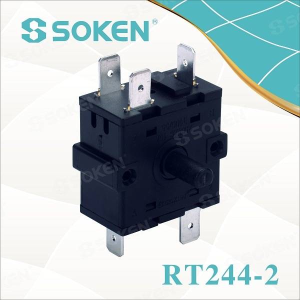 Manufacturing Companies for Buzzer Signal Light -
 Soken Pedestal Fan 5 Position Rotary Switch Rt244-2 – Master Soken Electrical