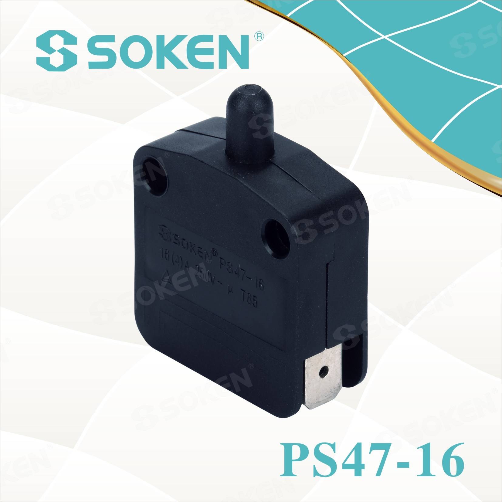 Wholesale Ul Rohs Rocker Switch -
 Soken Refrigerator Door Lamp Push Button Switch PS47-16 – Master Soken Electrical