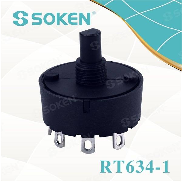 New Arrival China Rocker Switch 4 Pin On-off -
 Soken Rotary Switch 4 Position 6 (4) a T85 TUV – Master Soken Electrical
