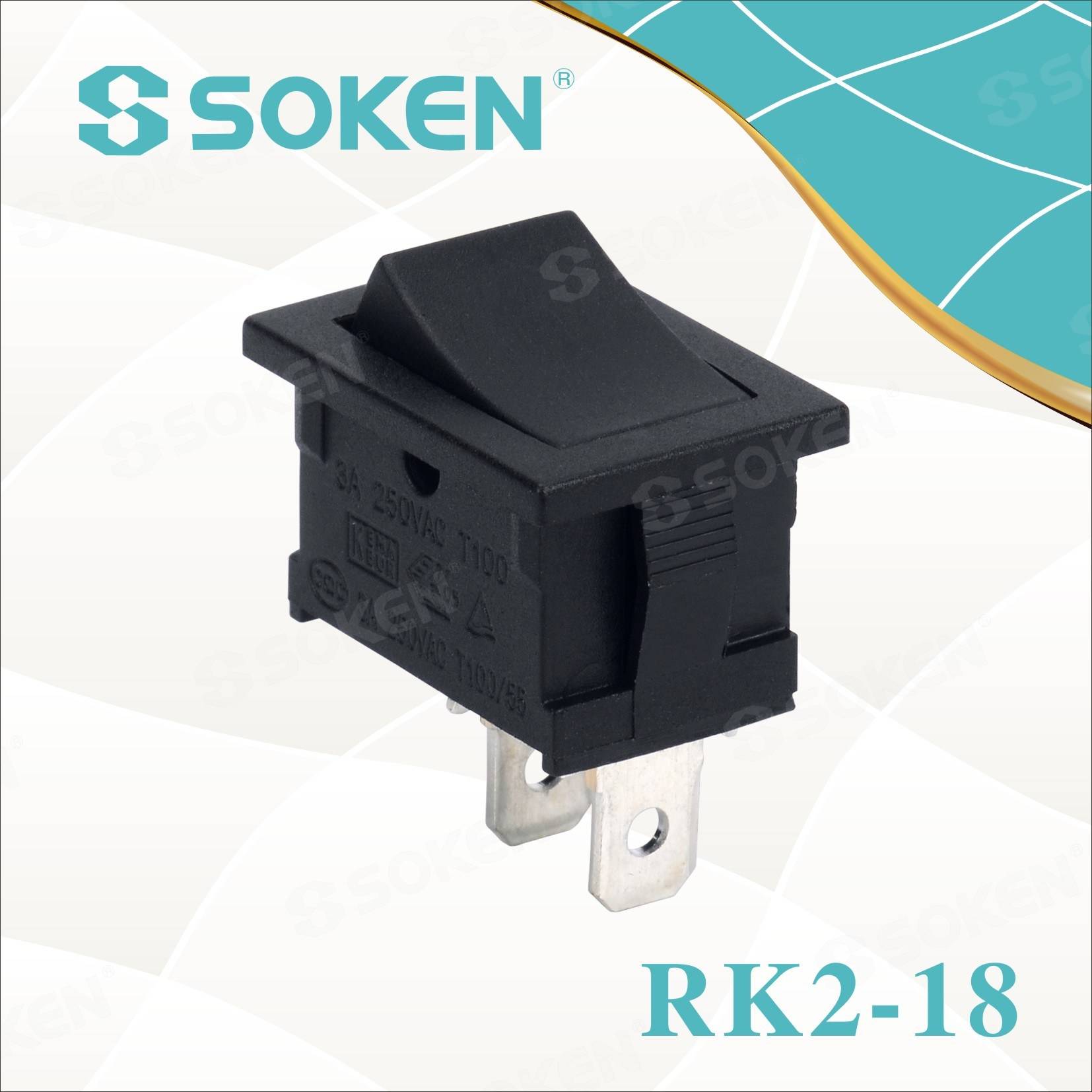China Wholesale 240v Indicator Light -
 Sokne Rk2-18 1X1b/B UL Micro Rocker Switch – Master Soken Electrical