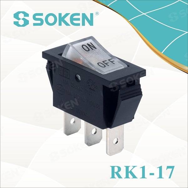 ODM Factory Rotary Switch For Lamp -
 UL Listed on off Rocker Switch 16A 250VAC T100/55 – Master Soken Electrical