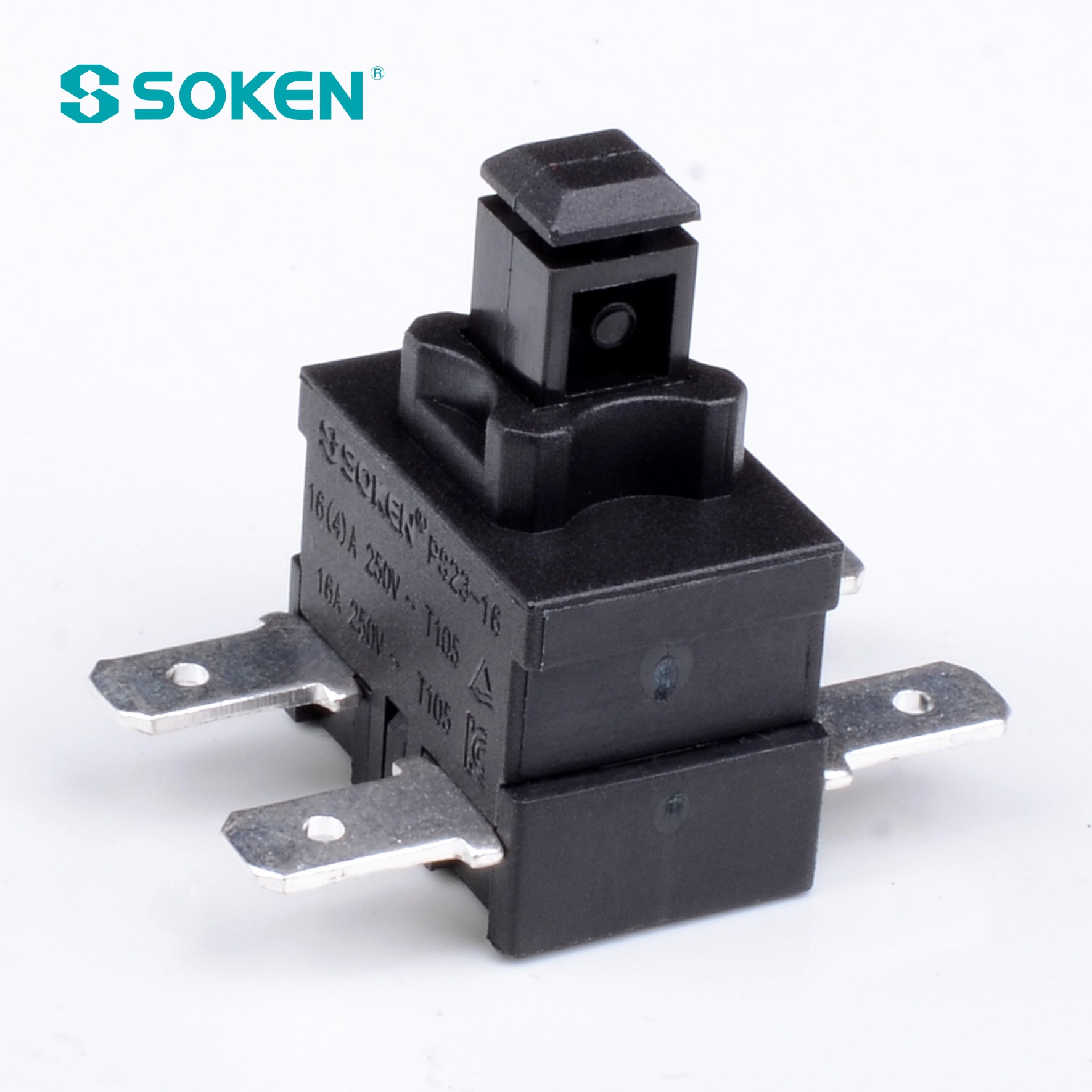 Soken Push Button Reset Switch PS23-16-2D 2 polo