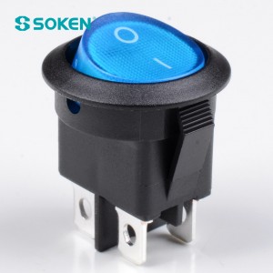 Soken Rk2-13c Round pamusoro peRocker Switch