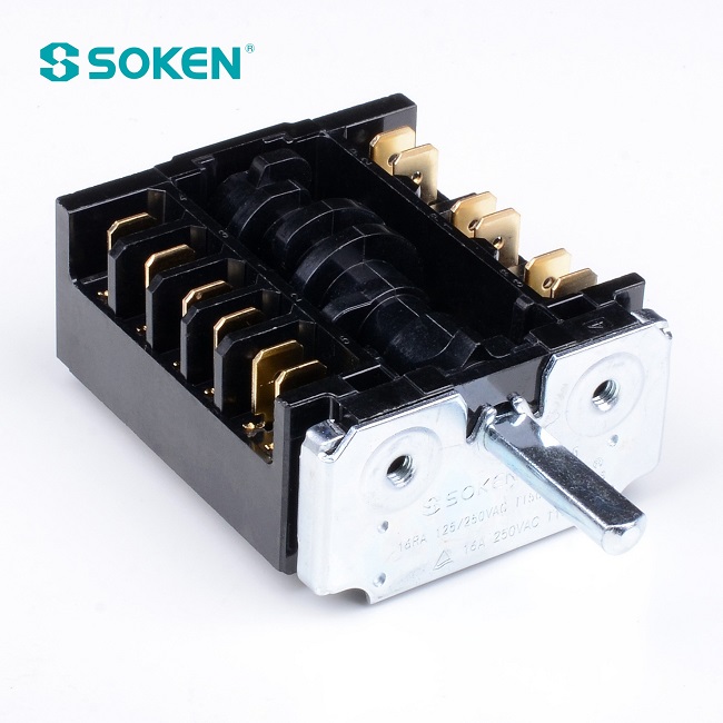مفتاح دوار للفرن من Soken Gottak، 7 أوضاع، 250 فولت