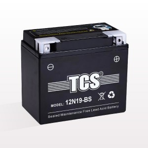China Gold Supplier for Tcs Vrla Battery - TCS  Motorcycle sealed MF 12V Battery 12N19-BS – SongLi