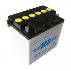Motorcycle battery dry charged lead acid TCS 12N24-3