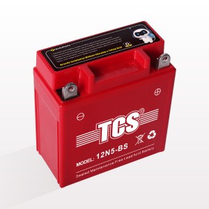 OEM Factory for Used Motorcycle Batteries - Motorcycle battery sealed MF TCS 12N5-BS-red – SongLi
