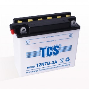 Leading Manufacturer for Tcs Car Battery - TCS motorcycle battery dry charged lead acid battery 12N7B-3A – SongLi