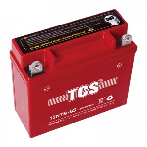 Bateria TCS SMF TCS 12N7B-BS-vermelho