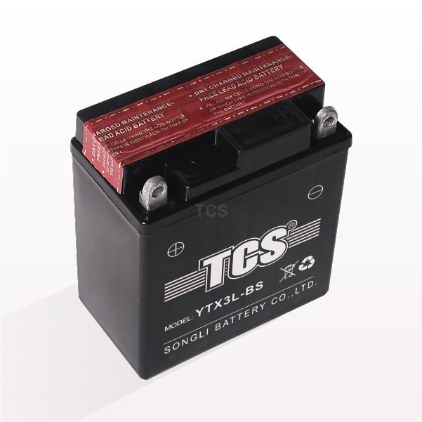 Excellent quality Yt12b - Motorcycle battery dry charged maintenance free TCS-YTX3L-BS – SongLi