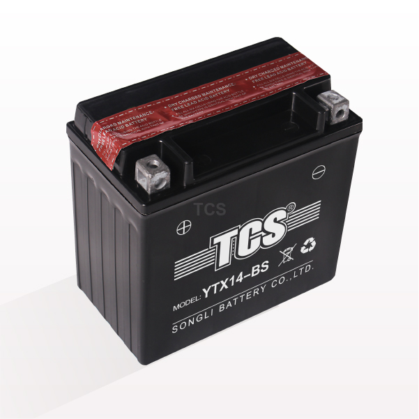 Factory wholesale 12v Gel Battery - TCS dry charged maintenace free lead acid motorcycle battery YTX14-BS – SongLi