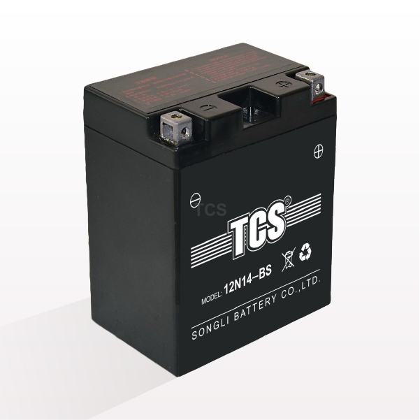 Factory Free sample Motorcycle Dry Battery - TCS motorcycle battery sealed MF 12N14-BS – SongLi