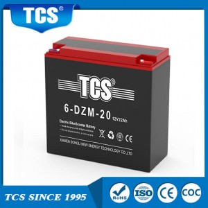 Manufactur standard Tcs Mantainance Free Vrla Battery - TCS 12V 22Ah Electric Bike Scooter Battery 6-DZM-20 – SongLi