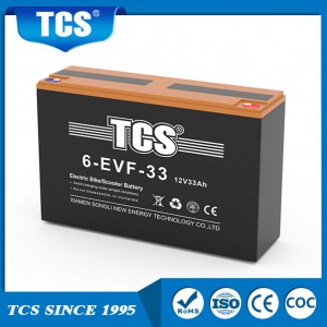 Batería para scooter eléctrico TCS 12V 33AH 6-EVF-33