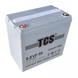 Manufacturing Companies for Tcs Sealed Mf Battery - TCS Electric Road Vehicle Battery 6-EVF-55 – SongLi