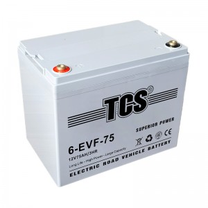 Bateria de veículo rodoviário elétrico TCS 6-EVF-75