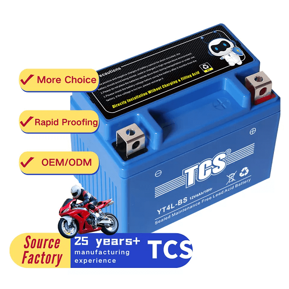 TCS Gel battery for motorcycle motorbike 12N9-BS
