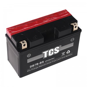 Motorcycle battery Dry charged MF  TCS DB7B-BS