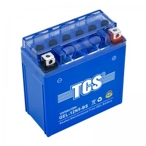 Gel battery motorcycle maintenance free battery TCS 12N5-BS